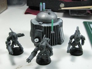 Tau Stealth Suits and a new(ish) piece of terrain